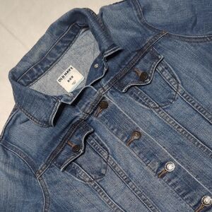 Old Navy Cropped Women's Blue Denim Trucker Jacket Size Medium